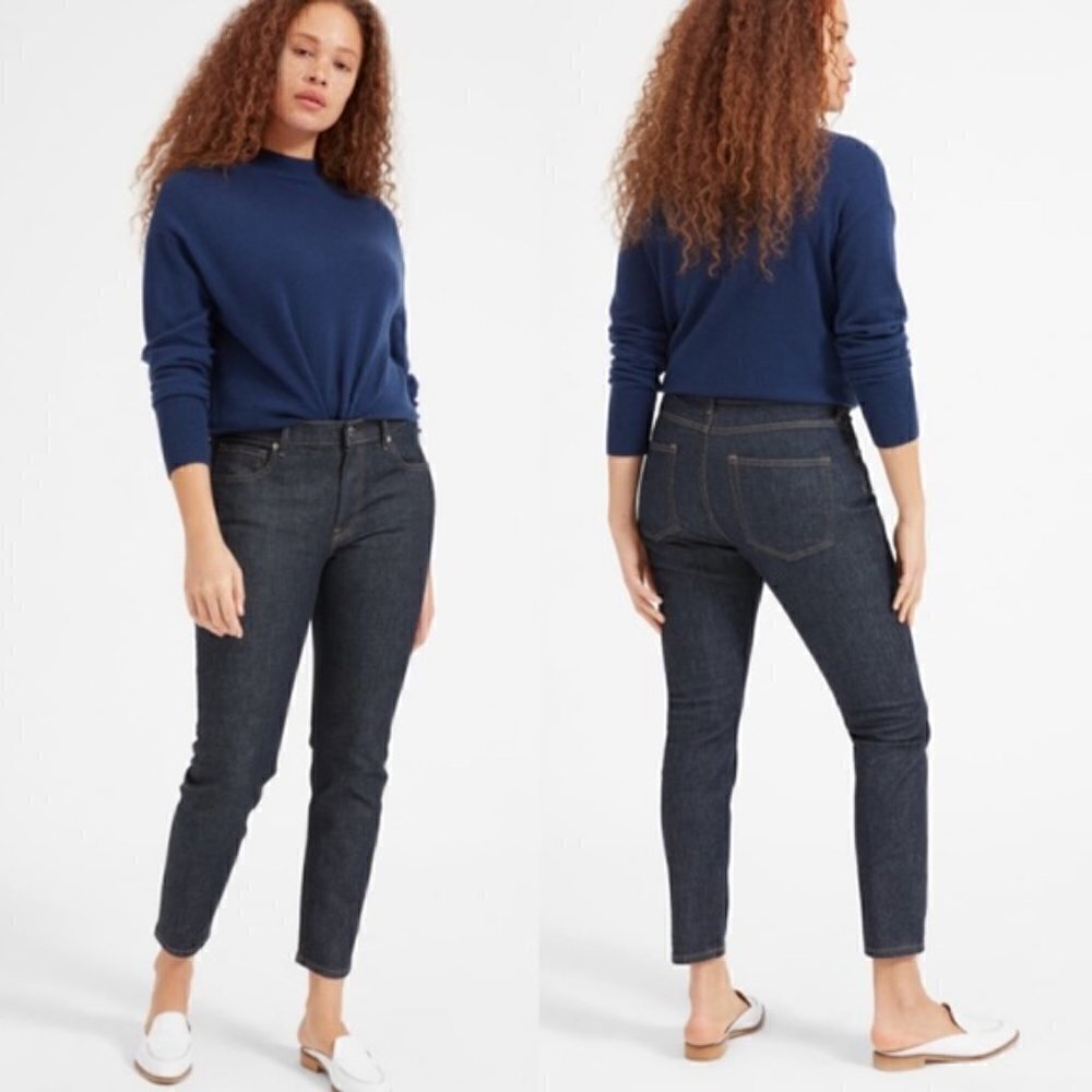 Everlane Dark Wash Mid Rise Denim Skinny‎ Ankle Jeans 24